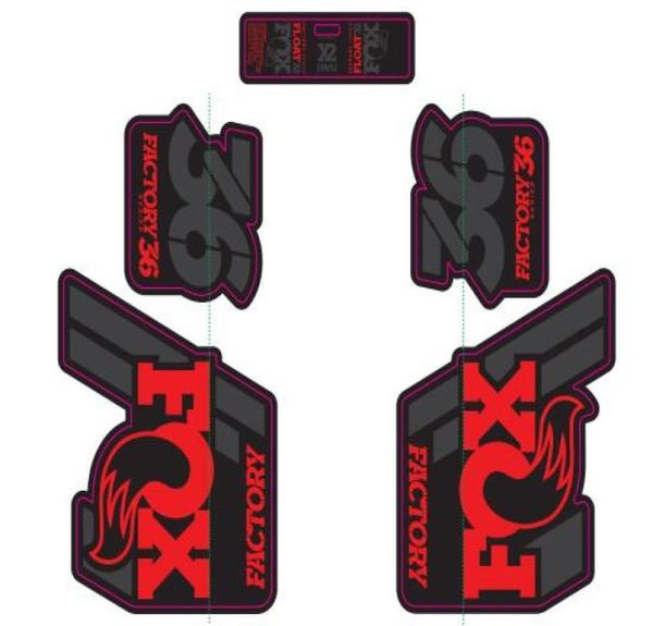 2018 tout nouveau Fox 36 Fork Cadre Protection Stickers pour VTT Mountain Bike Biyle Fork Fox 36 Remplacement des décalages de terre de course 2944040