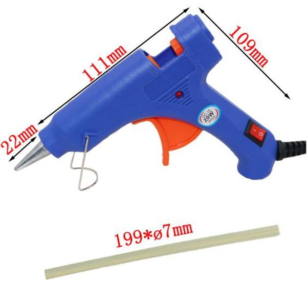 Pistola de pegamento para calentador eléctrico de alta temperatura, práctica pistola de Pegamento Caliente profesional de 2018 W con 1 Uds., herramienta de reparación de injerto de barra de pegamento, novedad de 2018