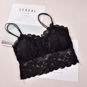 2018 flambant neuf femmes dames dentelle à bretelles cils gilet fête sortie soutien-gorge Crop hauts dentelle Sexy soutien-gorge