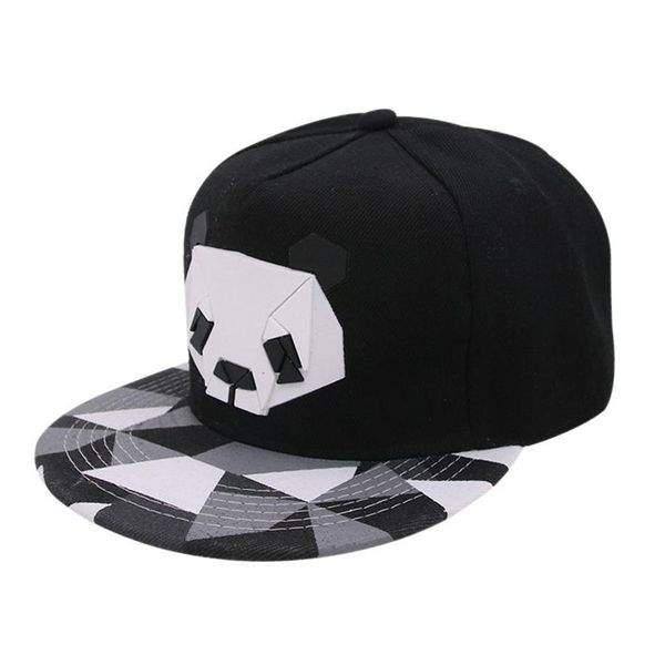 2018 Panda de bande dessinée Casquettes de baseball réglables casquette snapback Chapeaux pour jeunes hommes femmes Danse animal Cap Hip Hop Sun Bone Hat307g