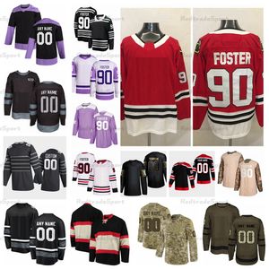 Noodback-updoelen 90 Scott Foster Hockey Jerseys Accountant-Dut-Goalie Seven Saves Personaliseer Winter Classic Gold Camo Veterans Day Fights Cancer Shirts