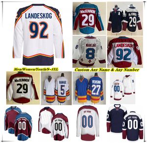 Colorado Hockey Jerseys Nathan Mackinnon Mikko Rantanen Cale Makar Valeri Nichushkin Devon Toews Ross Colton Ryan Johansen Bowen Byram Miles Wood Jonathan Drouin