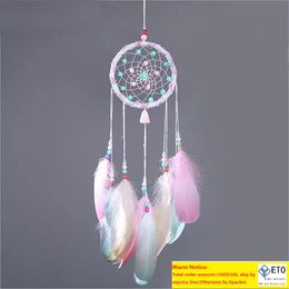 2018 Coloré Plume Tenture Décoration À La Main Dream Catcher Voiture Pendentif Cadeaux Décor À La Maison