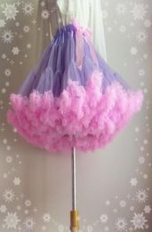 2018 kleurrijke regenboog bruids petticoats girl gleips rok Halloween lolita cos maid jurk pannier bruiloft accessoires bruist crino3979073