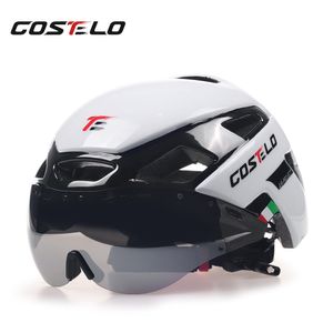 2018 Costelo Cycling Light Helm MTB Road Bike Helm Fietshelm Speed ​​Airo Rs Ciclismo Goggles Veilige Mannen Dames 230G C18110801