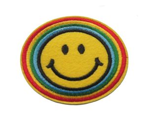 2018 vente directe vente autocollants patchs pour vêtements 20 pièces visage rétro Boho Hippie 70s Fun Applique fer-sur Patch1357189