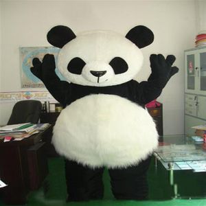 2018 Descuento de fábrica Traje de mascota de panda clásico Traje de mascota de oso Traje de mascota de panda gigante286S