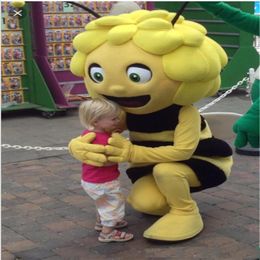 2018 Remise usine Maya Le costume de mascotte d'abeilles pour adulte déguisement 217D