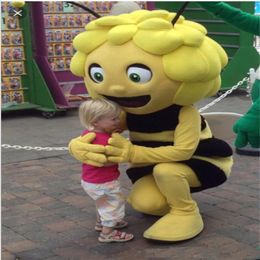 2018 Usine Discount Maya Le costume de mascotte d'abeilles pour tenue de déguisement adulte 232o