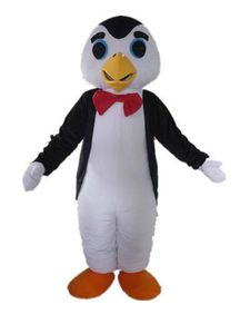 2018 korting fabriek verkoop een dunne pinguïn mascotte kostuum met een rode stropdas voor aldut om te dragen