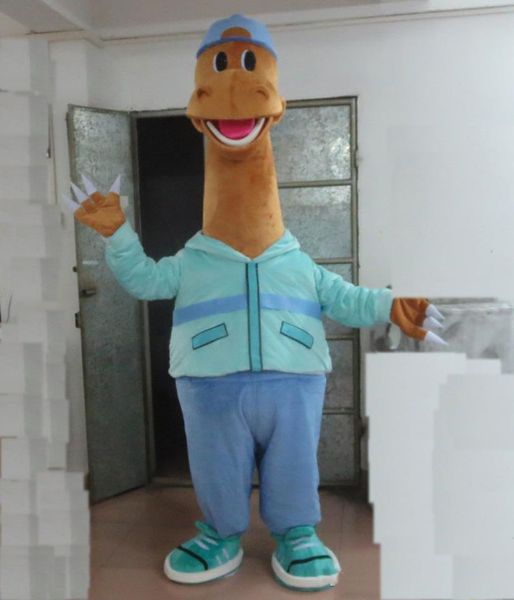 Disfraz de mascota de dinosaurio adulto de venta de fábrica con descuento de 2018 a la venta con un mini ventilador dentro de la cabeza