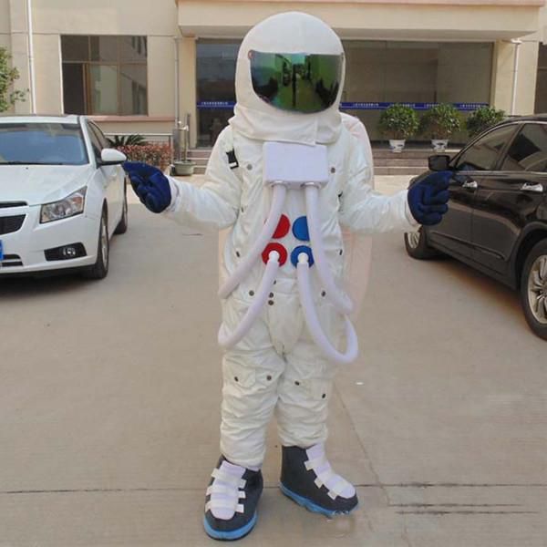 2018 Discount factory sale un traje de mascota de astronauta adulto con uniforme blanco para adultos para usar