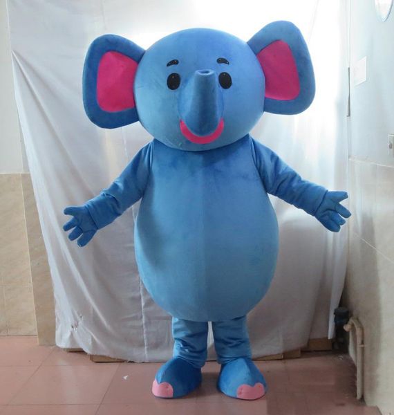 2018 Costume de costume de mascotte de gros éléphant bleu de vente d'usine à prix réduit pour adultes à vendre