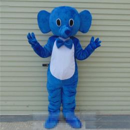 2018 korting fabriek verkoop cartoon blauwe olifant mascotte schattige olifant boycustom fancy kostuum kit mascotte thema fancy jurk carniva kostuum