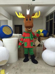 2018 korting fabriek verkoop kerst herten mascotte kostuum schattige cartoon kleding fabriek aangepaste particuliere gewoonte