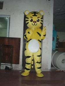 2018 Remise vente d'usine Belle poupée de dessin animé de tigre jaune Costume de mascotte Livraison gratuite