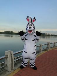 2018 Discount vente d'usine Zebra Mascot Cartoon Animal Costumes De Mascotte Halloween Costume Fany Dress Taille Adulte Livraison Gratuite