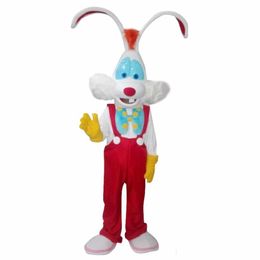 2018 Fabriek op maat gemaakt CosplayDiy Unisex mascottekostuum Roger Rabbit mascottekostuum329U