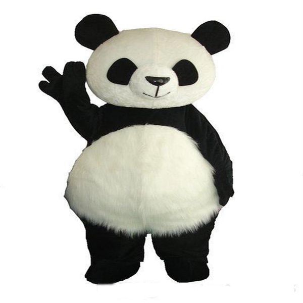 Costume de mascotte de panda géant direct d'usine 2018 Costume de mascotte de Noël 275G