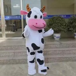 2018 Factory Direct Sale Dairy Cow Mascot Costume Gratis verzending