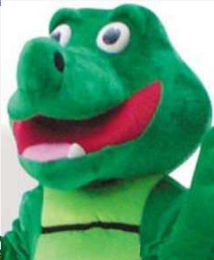 2018 Factory Hot Custom Green Crocodile Dragon Mascot Kostuum Karakter Kostuum Volwassen Grootte Gratis verzending