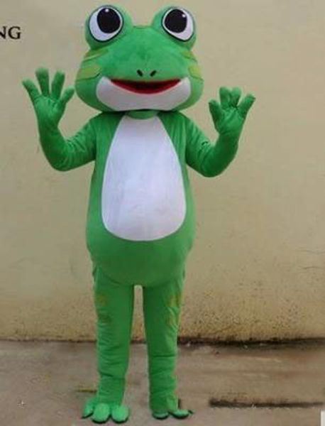 2018 costume della mascotte dell'abito della rana caldo della fabbrica Costume della mascotte del carattere adulto Costume del partito di festa di Kermit