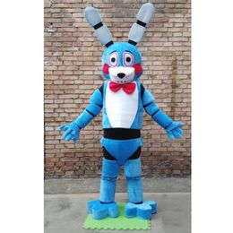 2018 Factory ive Nights At Freddy's FNAF Blue Bonnie Dog Mascot Costume Fancy Party Dress Disfraces de Halloween 256N