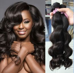 2018 fabrieksprijs! Geweldige kwaliteit Menselijk Haar Weave Body Wave Straight 3 Bundels Goedkope Braziliaanse Peruviaanse Maleisische Indiase haarbundels