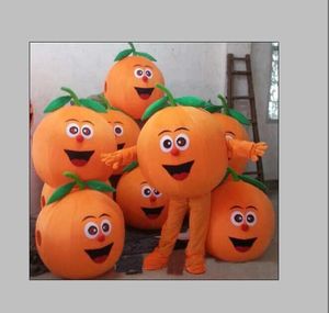 2018 vente d'usine Fruits oranges Costume De Mascotte Dessin Animé Anime thème personnage De Noël Carnaval Fête Fantaisie Costumes Tenue Adulte