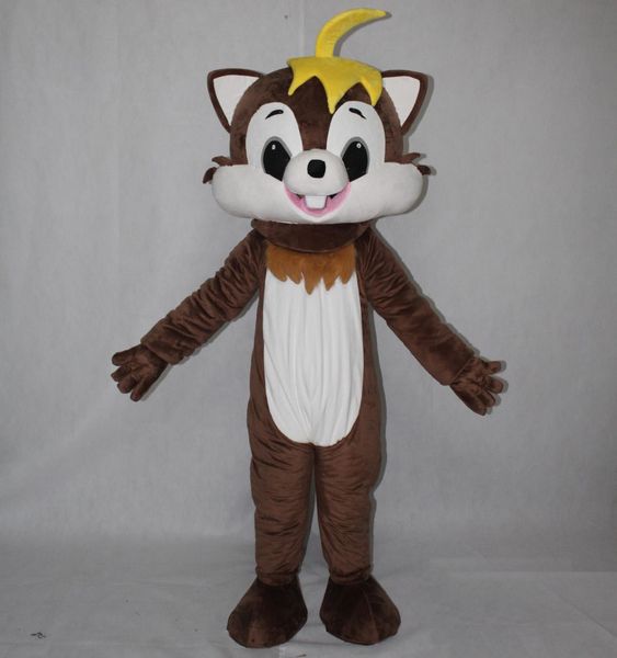 2018 Costume de mascotte d'écureuil adulte chaud de vente d'usine pour adulte à porter à vendre pour la fête