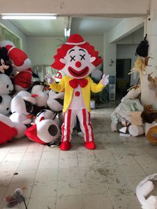 2018 fabriek verkoop warme mooie clown cartoon pop mascotte kostuum gratis verzending