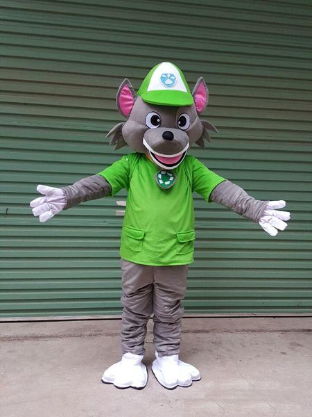 2018 Vente d'usine Costume de mascotte de poupée de dessin animé de loup chaud Livraison gratuite