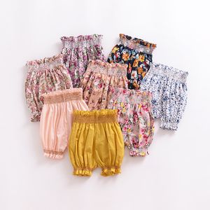 2018 Moda para niños Ropa Niños Pantalones Niños bebés recién nacidos Cute Floral Lantern Print Harem Big PP Pant Pantalones Bread Of Pants