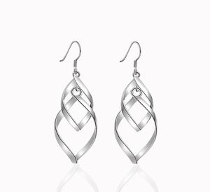 2018 Fashion Falling Silver Leaf hanger oorbellen 925 Dragon Hangende oorbellen sieraden geschenken 5720079