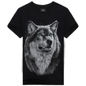 2018 Mode Mannen / Dames T-shirt Creativiteit 3D Wolf Afdrukken Ontworpen Stijlvolle Zomer T-shirt Merk Tops Tees Plus Size M-3XL