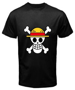 2018 Fashion NOUVEAU PIRATES PIRATES FLOG LOGO LUFFY ANIME MANGA MEN039S Black T-shirt Men T-shirt Print Coton Colon