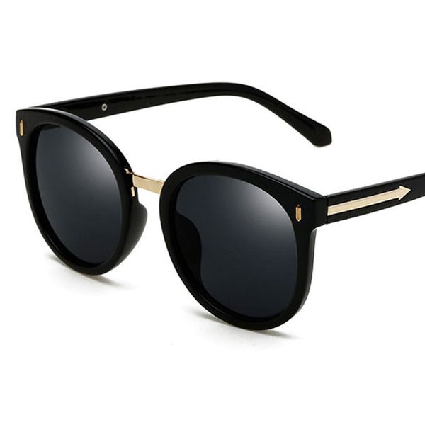 2020 mode ronde lunettes de soleil femmes marques concepteur surdimensionné métal flèches lunettes de soleil UV400 femmes mode lunettes de soleil polarisées en gros