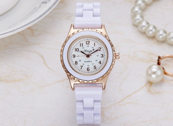 2018 montres de mode michael montre à quartz décontracté style cadran en acier femme cristal diamant Rome mot cadran style montres