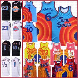 Lebron 6 James Space Tune 2 Squad Movie Basketball Jersey 23 2021 7 R.Runner 1 Bugs 10 Lola! Taz 1/3 Tweety 2 D.DUCK-truien NCAA