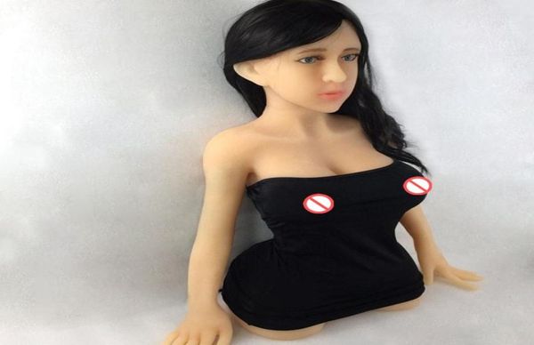 2018 pleine tête de poupée de sexe en silicone Japanes Love Doll Hommes demi-corps squelette en métal TPE poupées de sexe gros seins Masturbateur réaliste va8052554