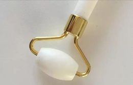 Portable pratique blanc jade rouleau sain visage corps tête pied Nature beauté outils visage masseur