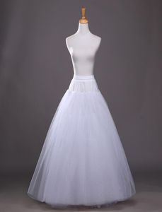 2018 jupons longs en Tulle Aline de haute qualité pour robe de mariée jupon Crinoline sous-jupe jupe blanche Rockabilly2761762