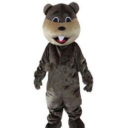 2018 Hoge kwaliteit Bever Mascot Kostuum Jungle River Animal Mascot Costumes326r