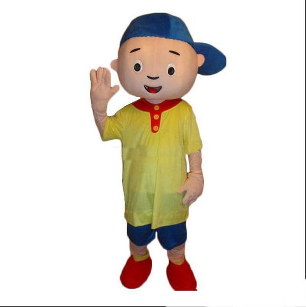 2018 disfraz de mascota Caillou de alta calidad tamaño adulto disfraz de mascota Caillou envío gratis