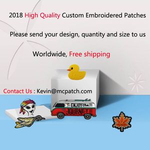 Aangepaste borduurpleisters Rubber geweven naaimota Gepersonaliseerd ontwerp Hoge kwaliteit IJzer op voor kleding Any Size geen Logo Brand Patch PVC Badge