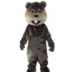 2018 Hoge kwaliteit Hot Beaver Mascot Costume Jungle River Animal Mascot -kostuums