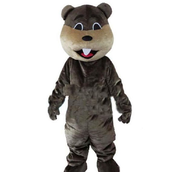 2018 Costume de mascotte de castor chaud de haute qualité