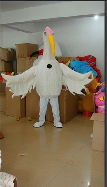 2018 Cranes calientes de alta calidad Mascot Caderas Apropios de trajes de Halloween Envío gratis