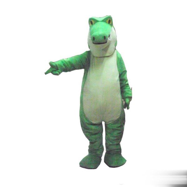 2018 Haute qualité chaud Crocodile Alligator En Peluche Mascotte Costume Taille Adulte Déguisement Costume Livraison Gratuite