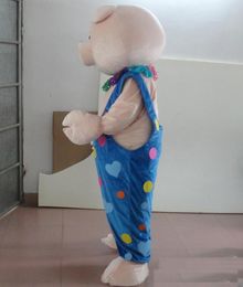 2018 Disfraz de mascota de cerdito de cerdito de alta calidad 2018 Hot Little Piglet con traje de payaso para adultos para usar en venta